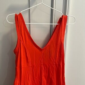 Maeve red midi dress